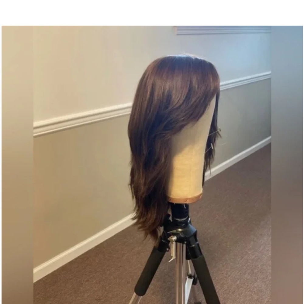 Gorgeous 100% Human Hair Kosher Sheitel “ SHEVY” Wig with bangs M